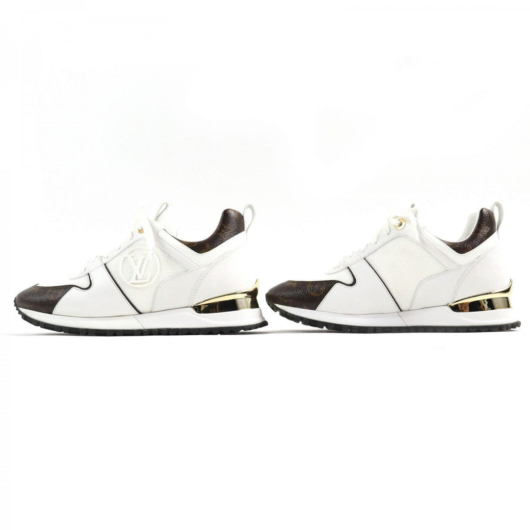 LOUIS VUITTON sneakers Part: Leather White brown Runaway line Women 38 Used Authentic