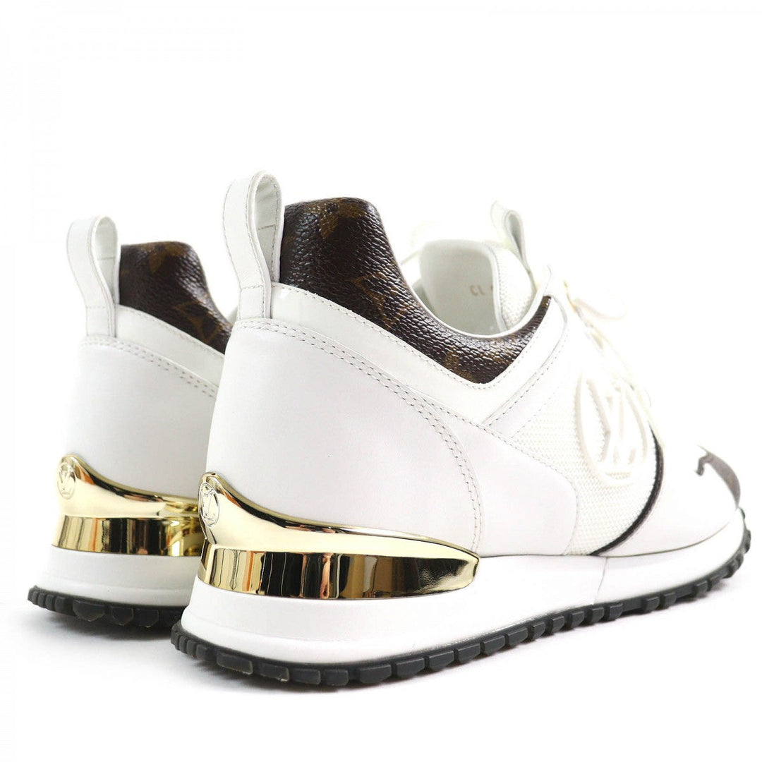 LOUIS VUITTON sneakers Part: Leather White brown Runaway line Women 38 Used Authentic