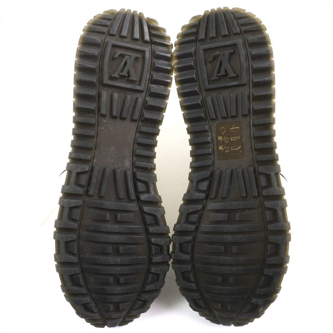LOUIS VUITTON sneakers Part: Leather White brown Runaway line Women 38 Used Authentic
