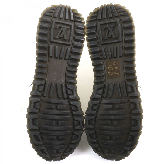 LOUIS VUITTON sneakers Part: Leather White brown Runaway line Women 38 Used Authentic