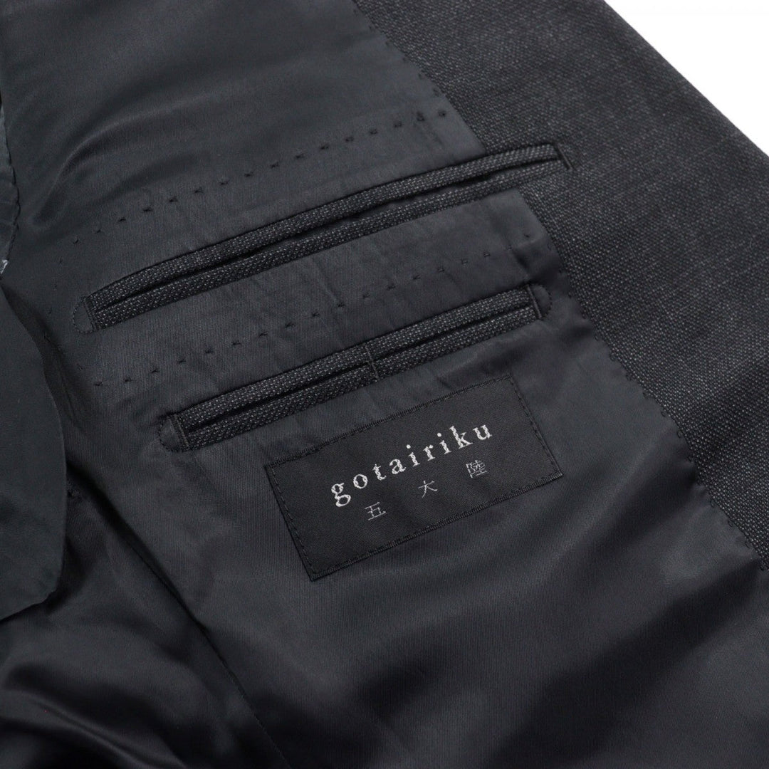GOTAIRIKU suit Outer: 100% wool, Lining: polyester, Lining: rayon Dark gray mens 38 Used Authentic