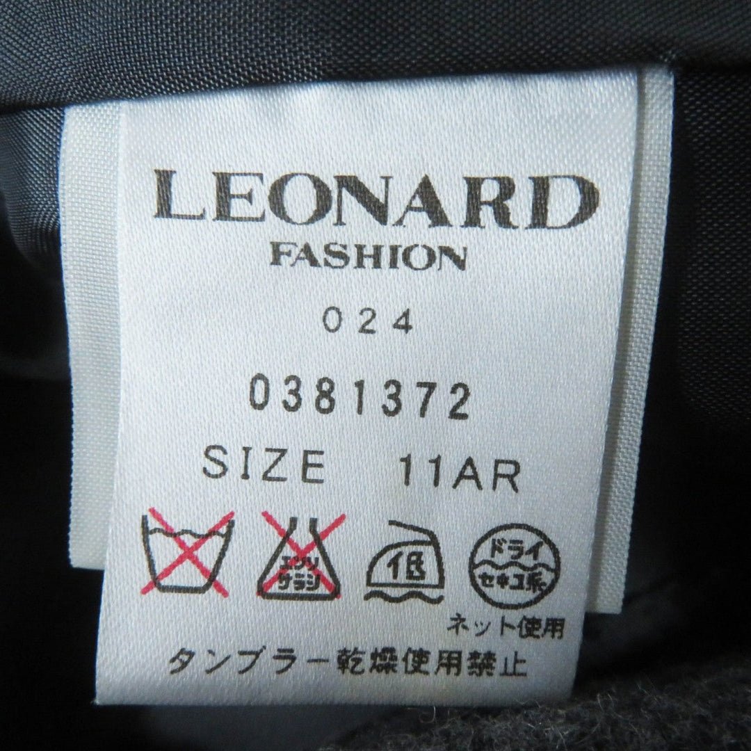 LEONARD FASHION coat 0381372 wool gray