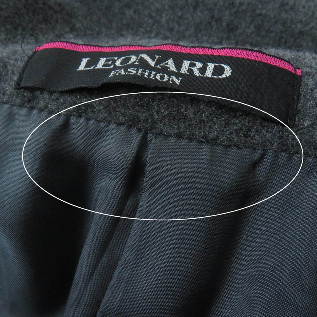 LEONARD FASHION coat 0381372 wool gray