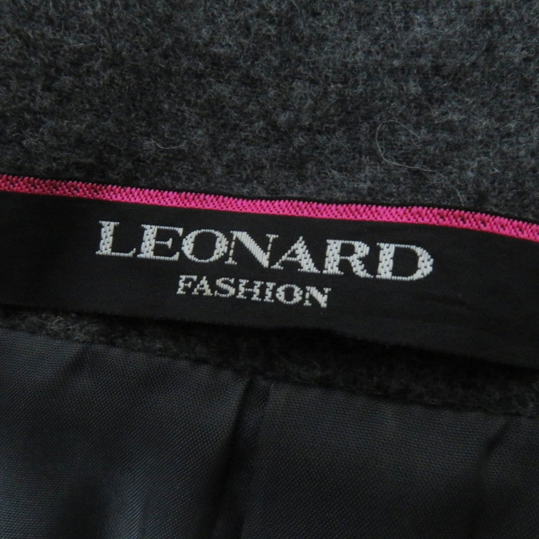 LEONARD FASHION coat 0381372 wool gray