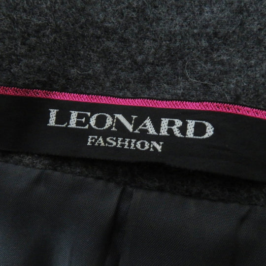 LEONARD FASHION coat 0381372 wool gray
