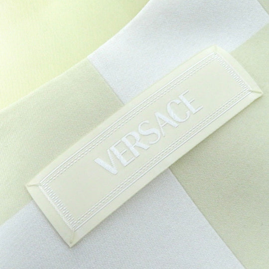 VERSACE tops Outer: 65% polyester, Outer: 35% silk, Lining: 100% cupra Beige White type Women M Used Authentic