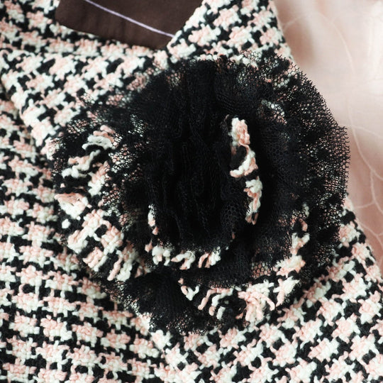 CHANEL Jacket P19033 02P Outer: 100% cotton, Part: 98% rayon, Part: 2% polyester, Lining: 100% silk pink black white Women 42 Used Authentic