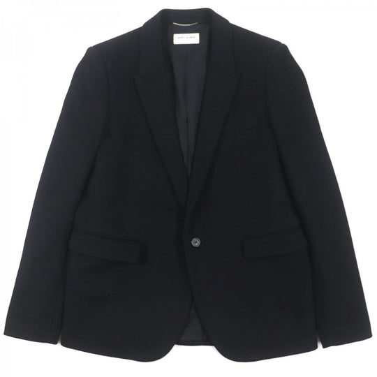 SAINT LAURENT PARIS tailored jacket 612696 wool black 48