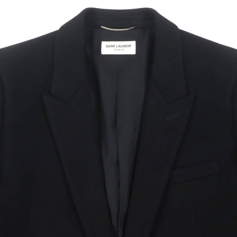 SAINT LAURENT PARIS tailored jacket 612696 wool black 48