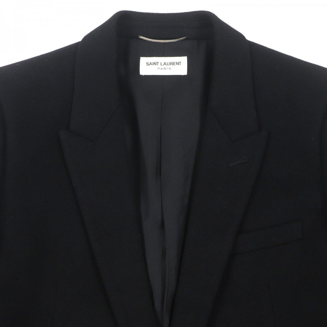 SAINT LAURENT PARIS tailored jacket 612696 wool black 48