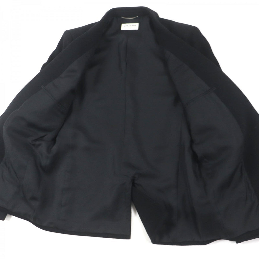 SAINT LAURENT PARIS tailored jacket 612696 wool black 48