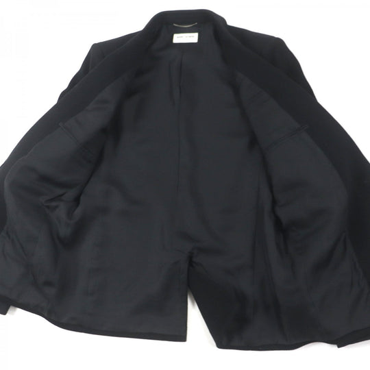 SAINT LAURENT PARIS tailored jacket 612696 wool black 48