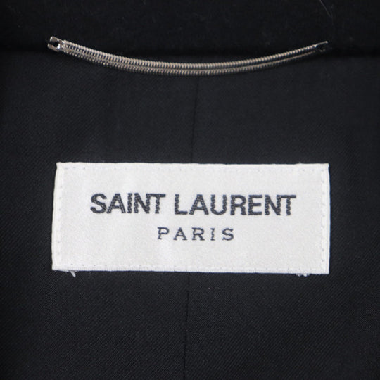 SAINT LAURENT PARIS tailored jacket 612696 wool black 48