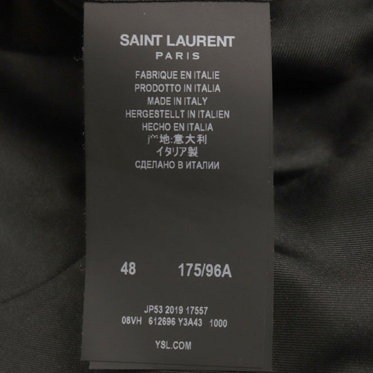 SAINT LAURENT PARIS tailored jacket 612696 wool black 48