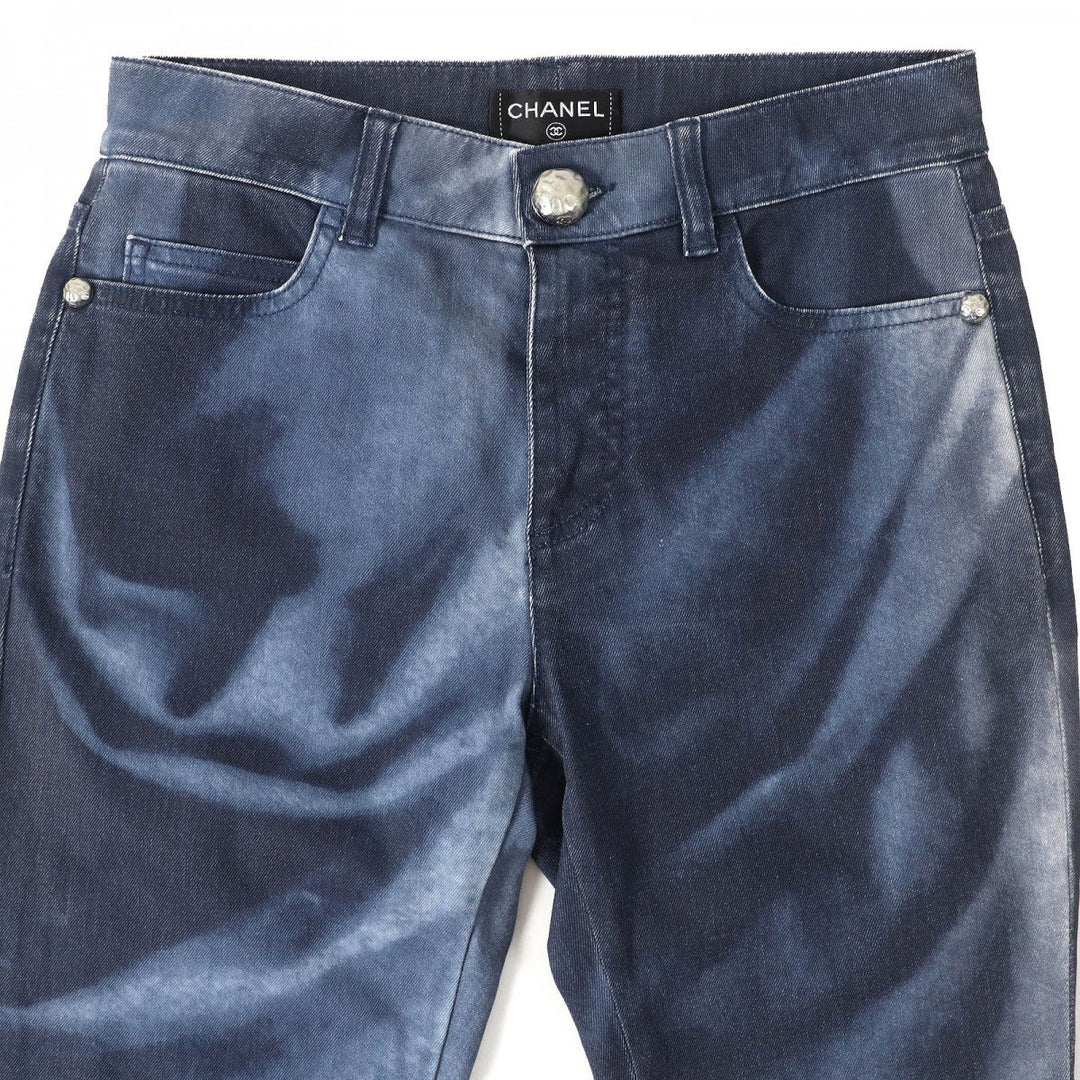 CHANEL Denim pants 15P P51012 cotton Indigo blue 34