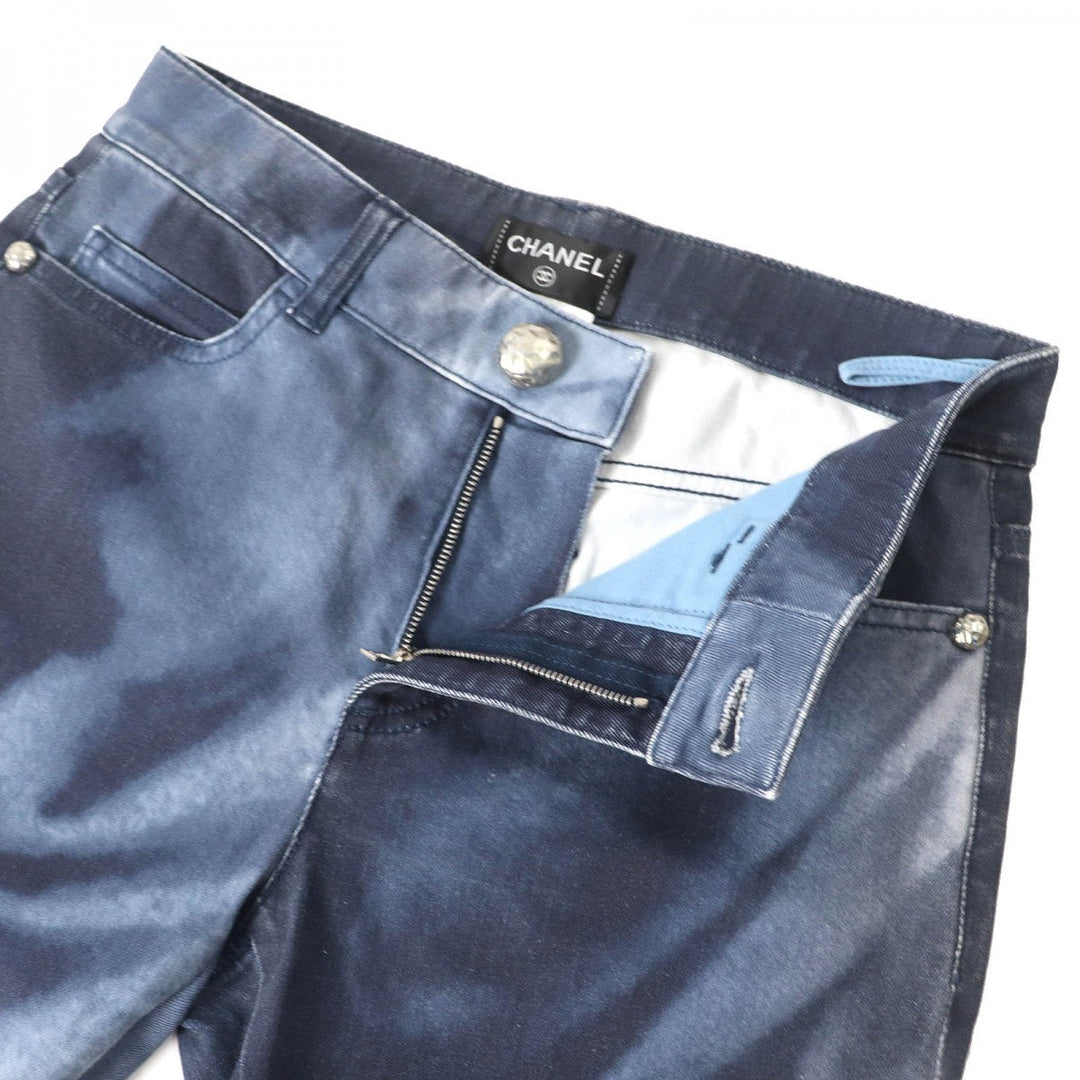 CHANEL Denim pants 15P P51012 cotton Indigo blue 34
