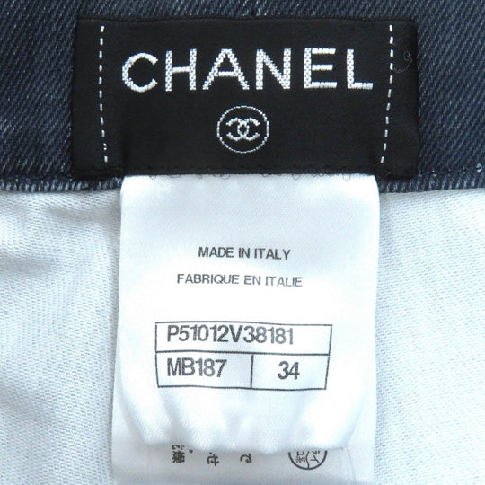 CHANEL Denim pants 15P P51012 cotton Indigo blue 34