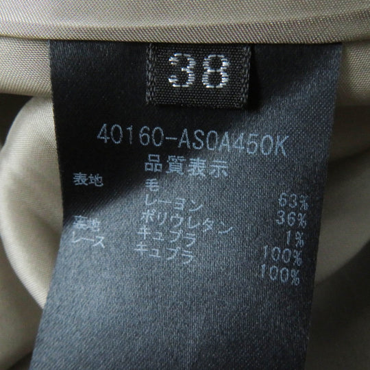 FOXEY skirt 40160 Outer material: 63% wool, Outer material: 36% rayon, Outer material: 1% polyurethane, Lining: 100% cupra, Part: 100% cupra Brown type Women 38 Used Authentic