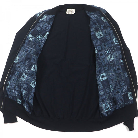 HERMES Jacket Main: 100% cotton, Main: 100% cotton Navy mens XL Used Authentic
