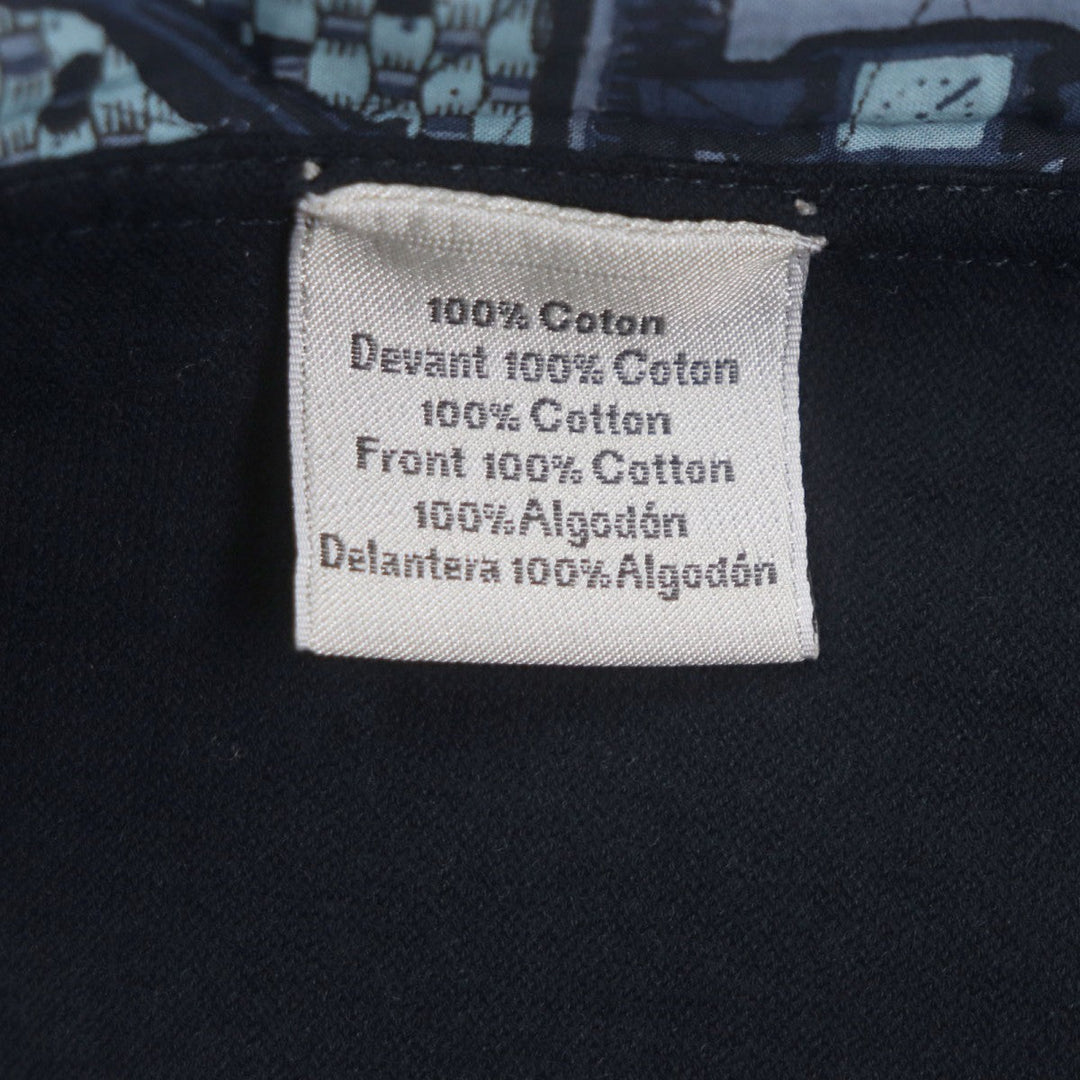 HERMES Jacket Main: 100% cotton, Main: 100% cotton Navy mens XL Used Authentic