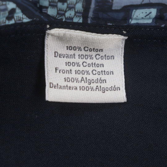 HERMES Jacket Main: 100% cotton, Main: 100% cotton Navy mens XL Used Authentic