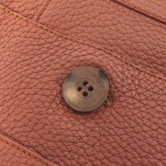 HERMES skirt 3E1302D0 Main: Deerskin, Lining: 100% cotton Brown Women 34 Used Authentic
