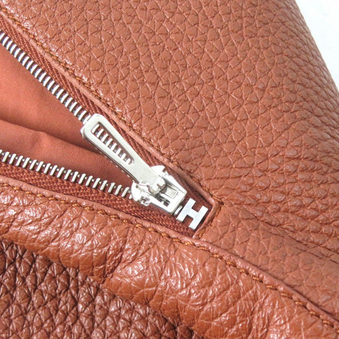 HERMES skirt 3E1302D0 Main: Deerskin, Lining: 100% cotton Brown Women 34 Used Authentic