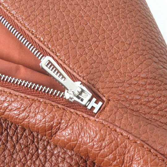 HERMES skirt 3E1302D0 Main: Deerskin, Lining: 100% cotton Brown Women 34 Used Authentic