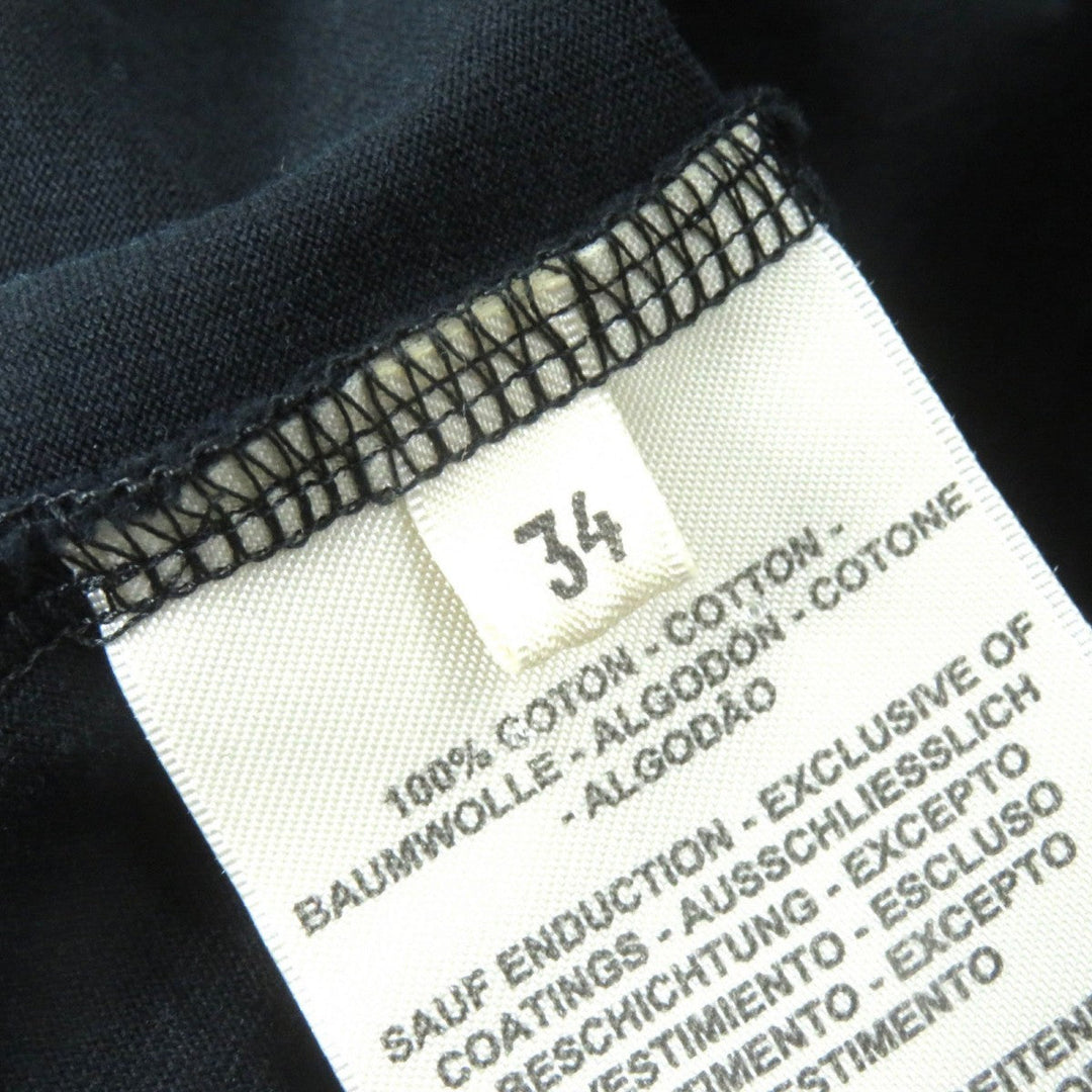 HERMES Short sleeve T-shirt 3H4611DL Main: 100% cotton black Do Re Boucles Women 34 Used Authentic
