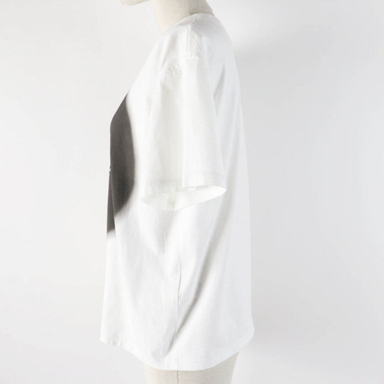 HERMES Short sleeve T-shirt 2E4618DU Main: 100% cotton White black Grand Tralala Women 38 Used Authentic