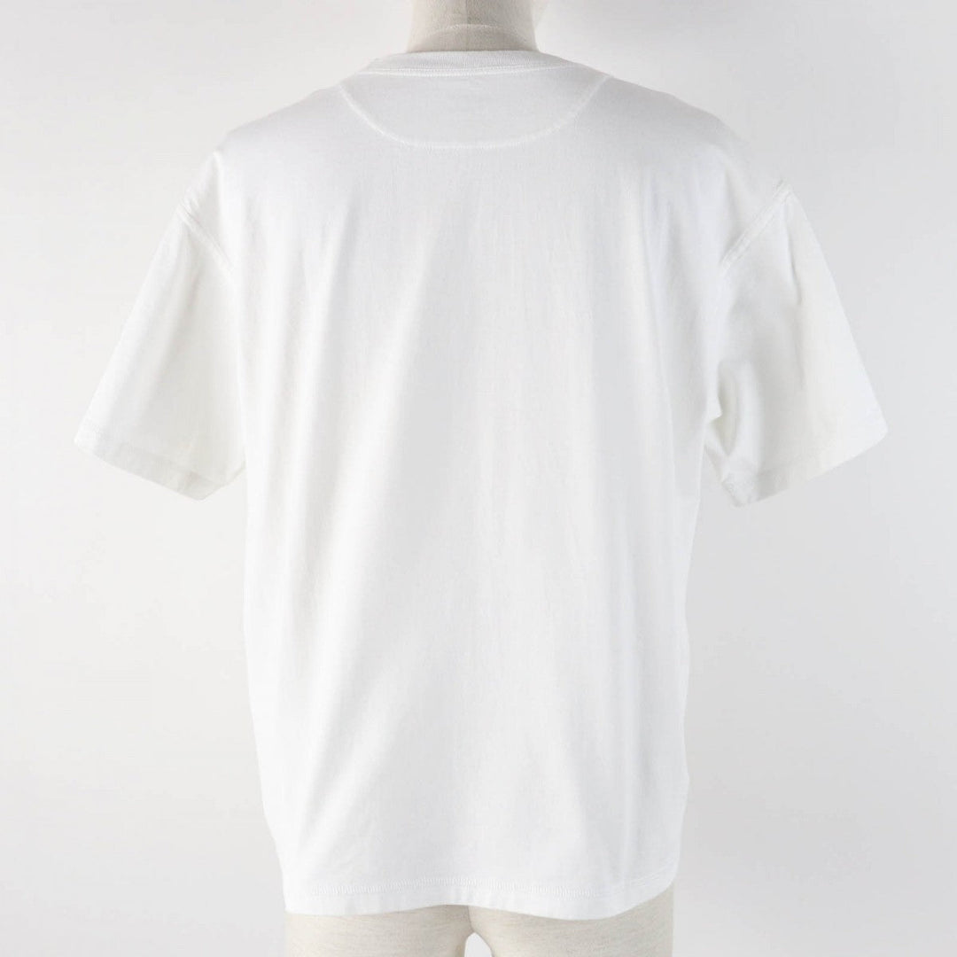 HERMES Short sleeve T-shirt 2E4618DU Main: 100% cotton White black Grand Tralala Women 38 Used Authentic