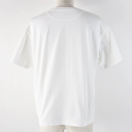 HERMES Short sleeve T-shirt 2E4618DU Main: 100% cotton White black Grand Tralala Women 38 Used Authentic