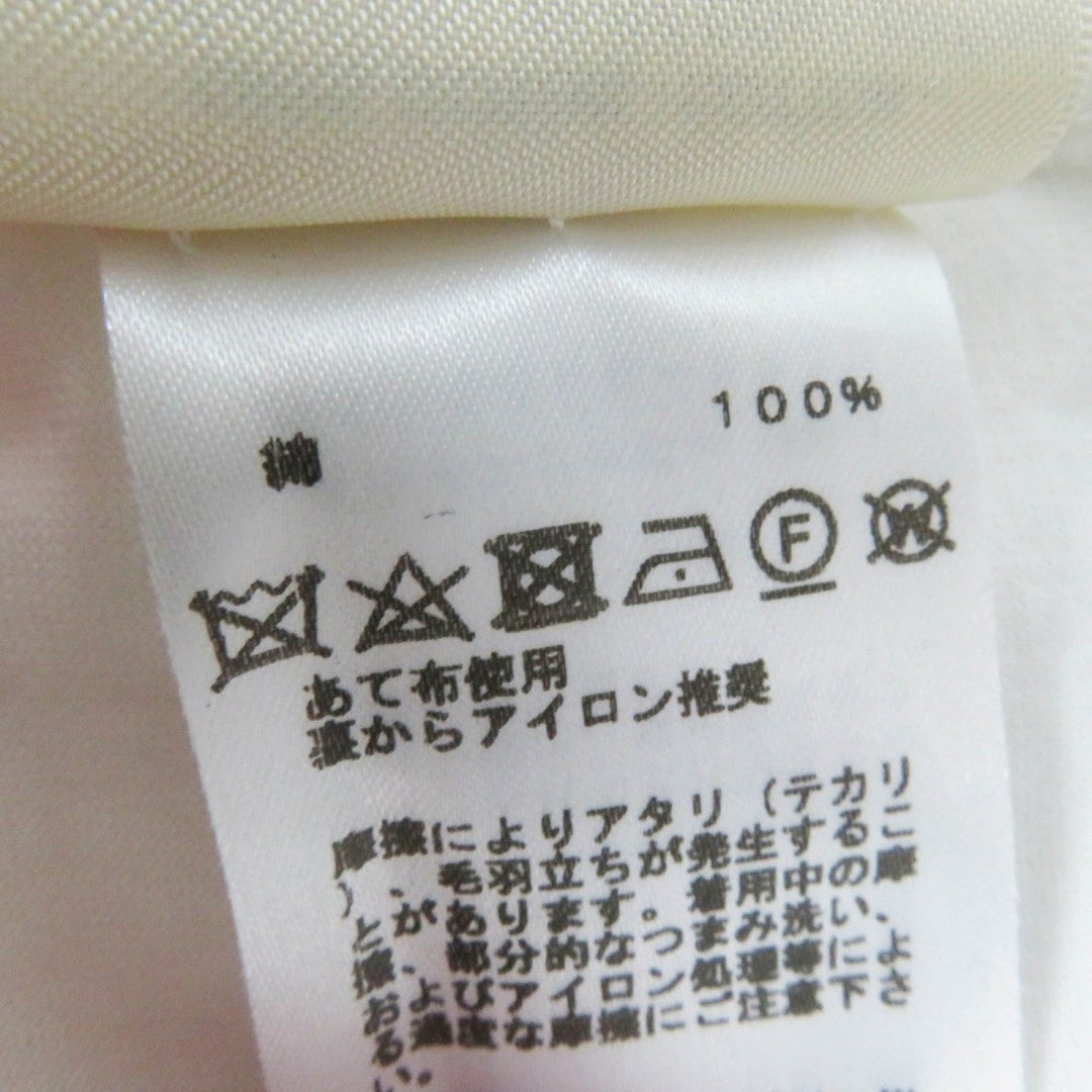 HERMES Short sleeve T-shirt 2E4618DU Main: 100% cotton White black Grand Tralala Women 38 Used Authentic