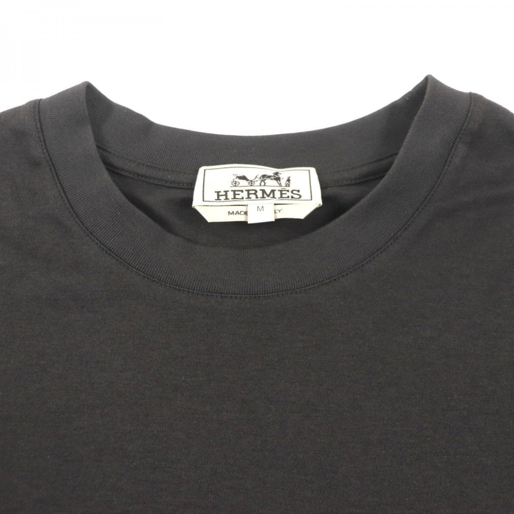 HERMES Short sleeve T-shirt cotton Charcoal gray VELKY LOV Velky Love Emboss Anyo M