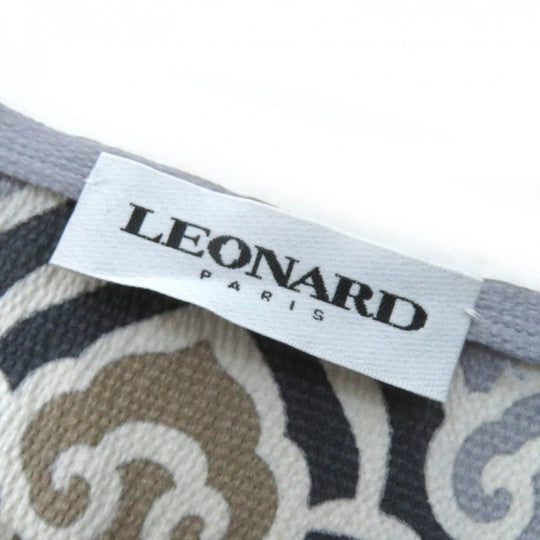 LEONARD FASHION one piece silk gray navy beige 42