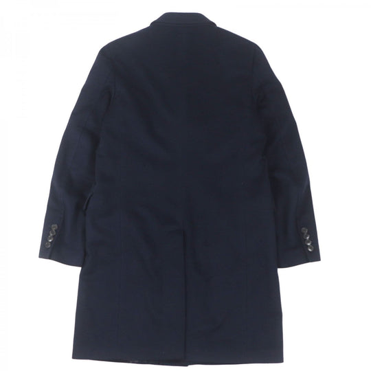 GUCCI Chester coat 353007 Outer: 95% cashmere, Outer: 5% wool, Lining: 68% rayon, Lining: 32% silk Navy mens 50 Used Authentic