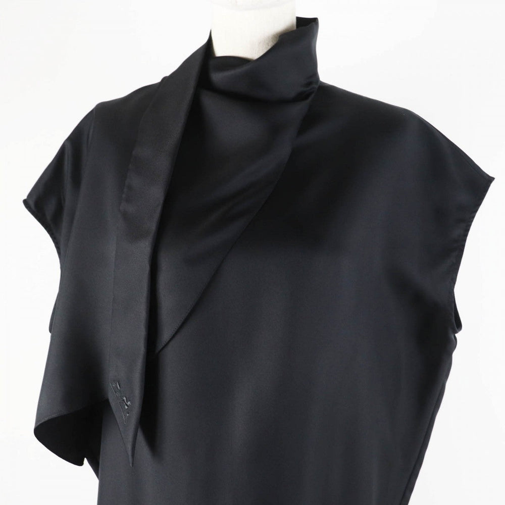 HERMES one piece 3H0528DG silk black 36