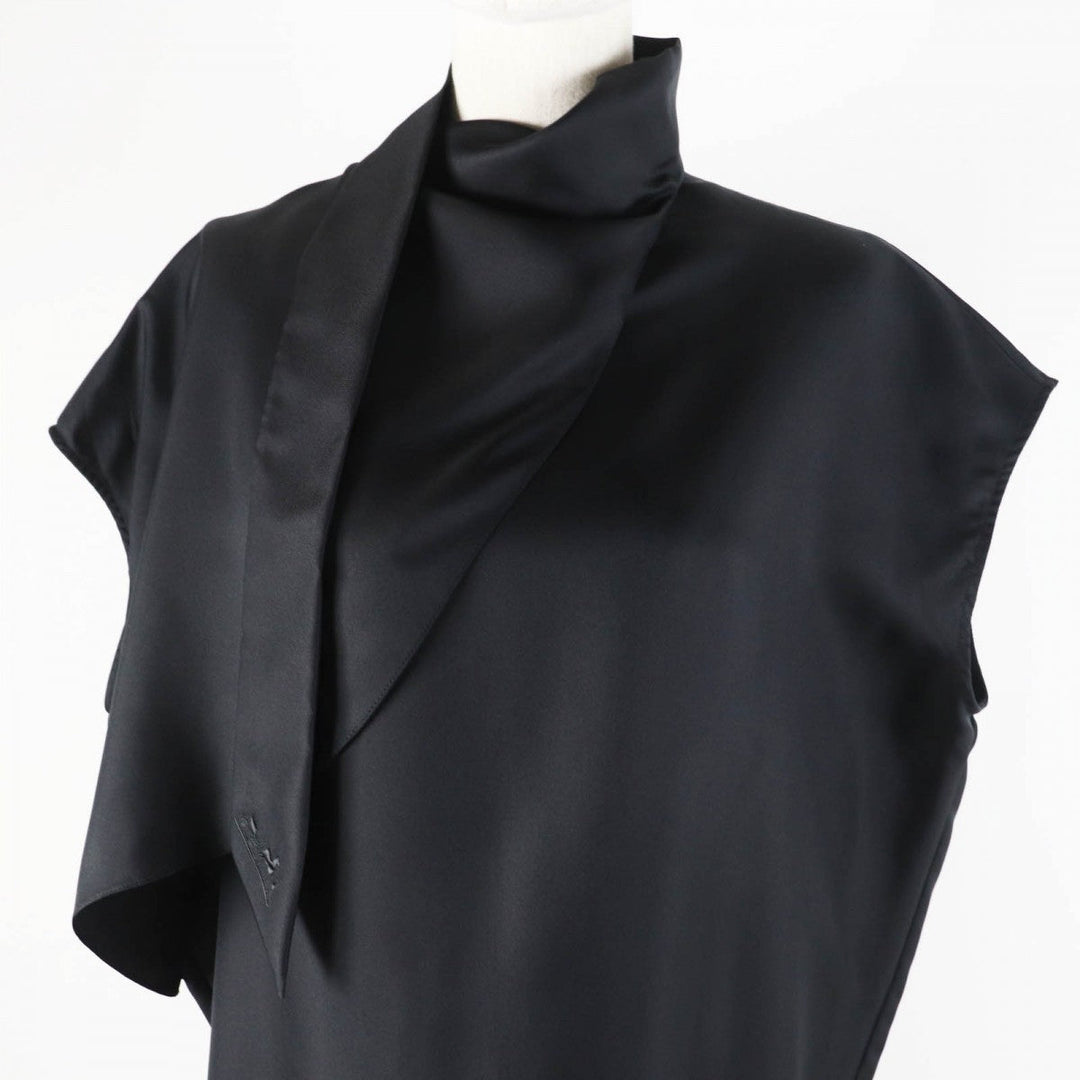 HERMES one piece 3H0528DG silk black 36