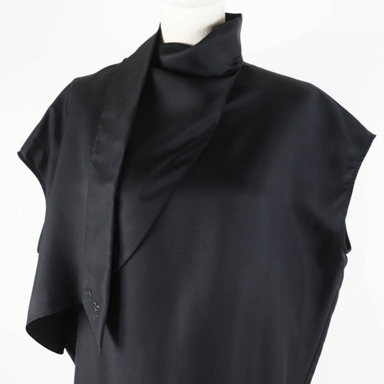 HERMES one piece 3H0528DG silk black 36