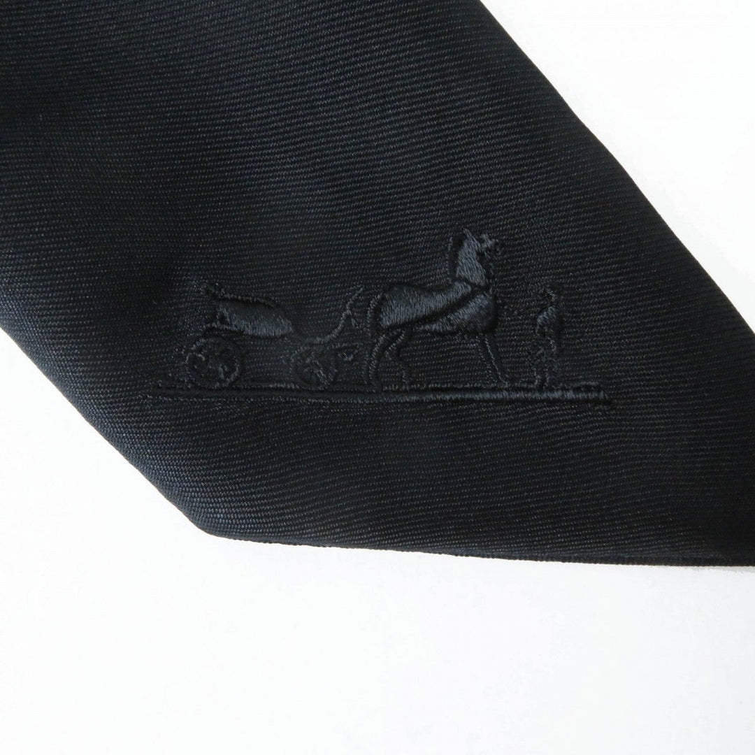 HERMES one piece 3H0528DG silk black 36