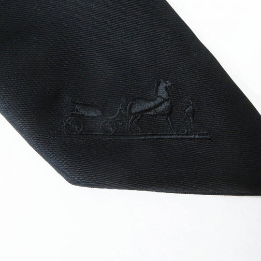 HERMES one piece 3H0528DG silk black 36