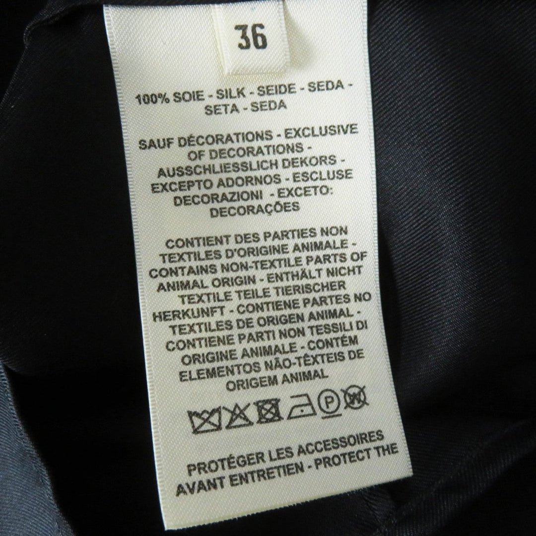 HERMES one piece 3H0528DG silk black 36