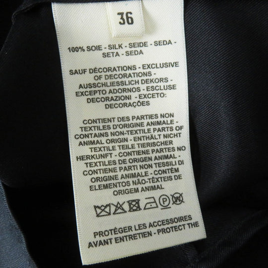 HERMES one piece 3H0528DG silk black 36
