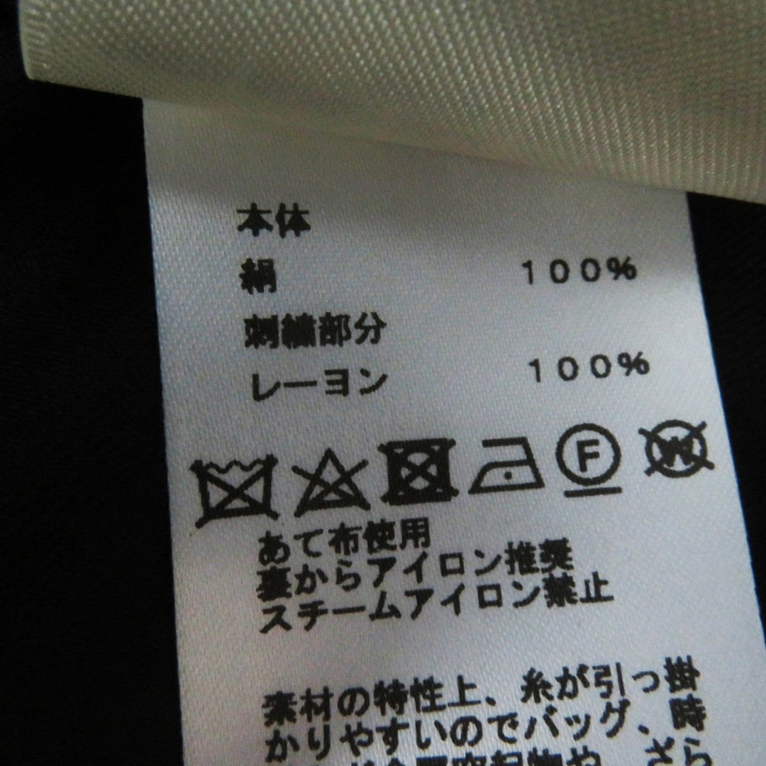 HERMES one piece 3H0528DG silk black 36