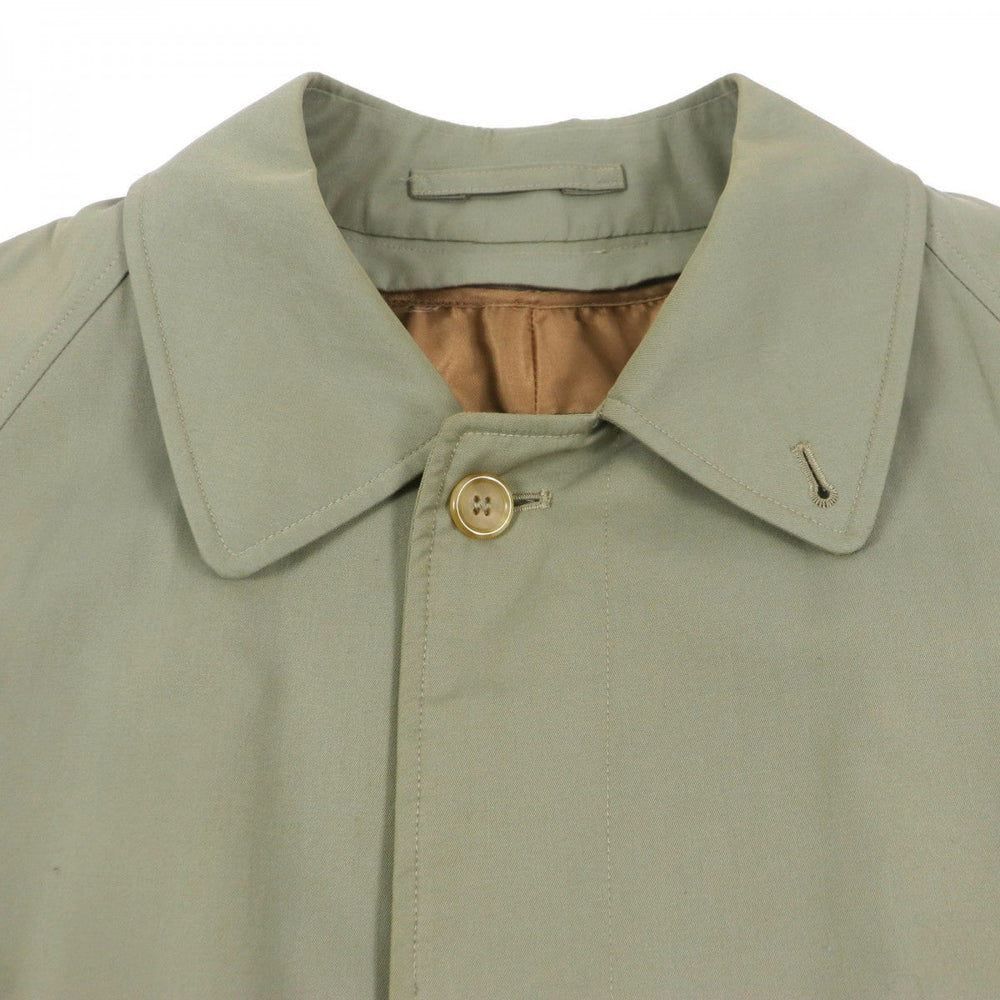 BURBERRY Stainless collar coat Outer: 100% cotton, Lining: cotton, Sleeve lining: rayon, Liner: 100% wool, Part: rayon khaki mens L Used Authentic
