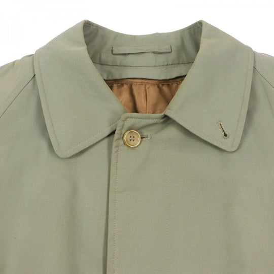 BURBERRY Stainless collar coat Outer: 100% cotton, Lining: cotton, Sleeve lining: rayon, Liner: 100% wool, Part: rayon khaki mens L Used Authentic