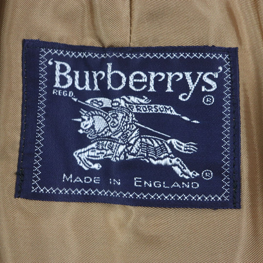 BURBERRY Stainless collar coat Outer: 100% cotton, Lining: cotton, Sleeve lining: rayon, Liner: 100% wool, Part: rayon khaki mens L Used Authentic