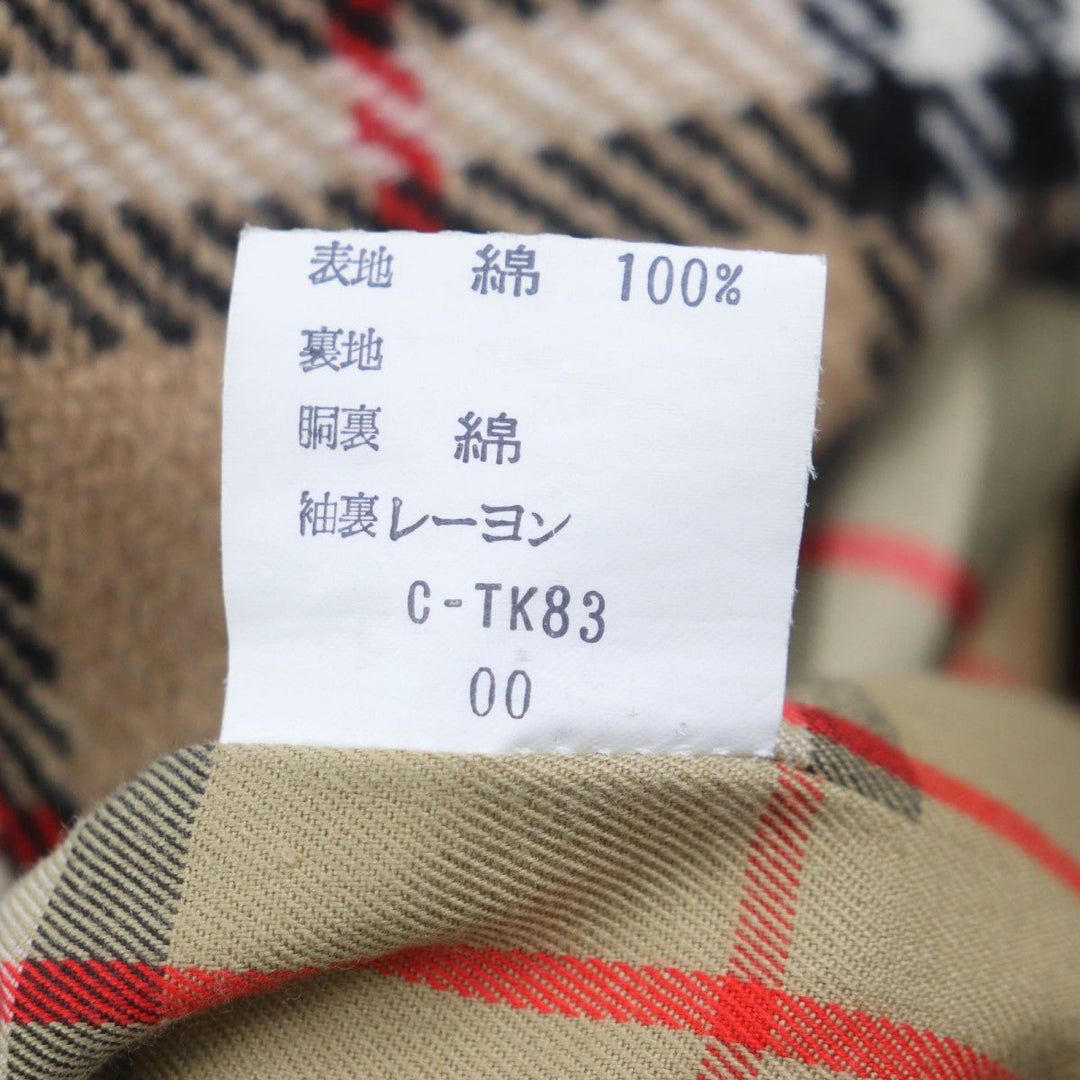 BURBERRY Stainless collar coat Outer: 100% cotton, Lining: cotton, Sleeve lining: rayon, Liner: 100% wool, Part: rayon khaki mens L Used Authentic