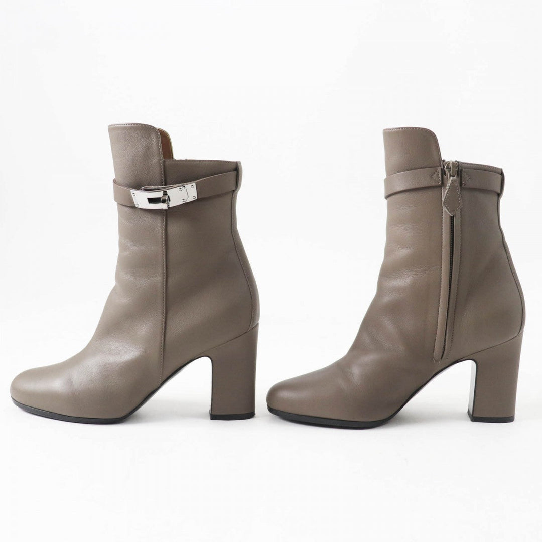 HERMES short boots Main: Leather Ethane Jews Women 36 Used Authentic