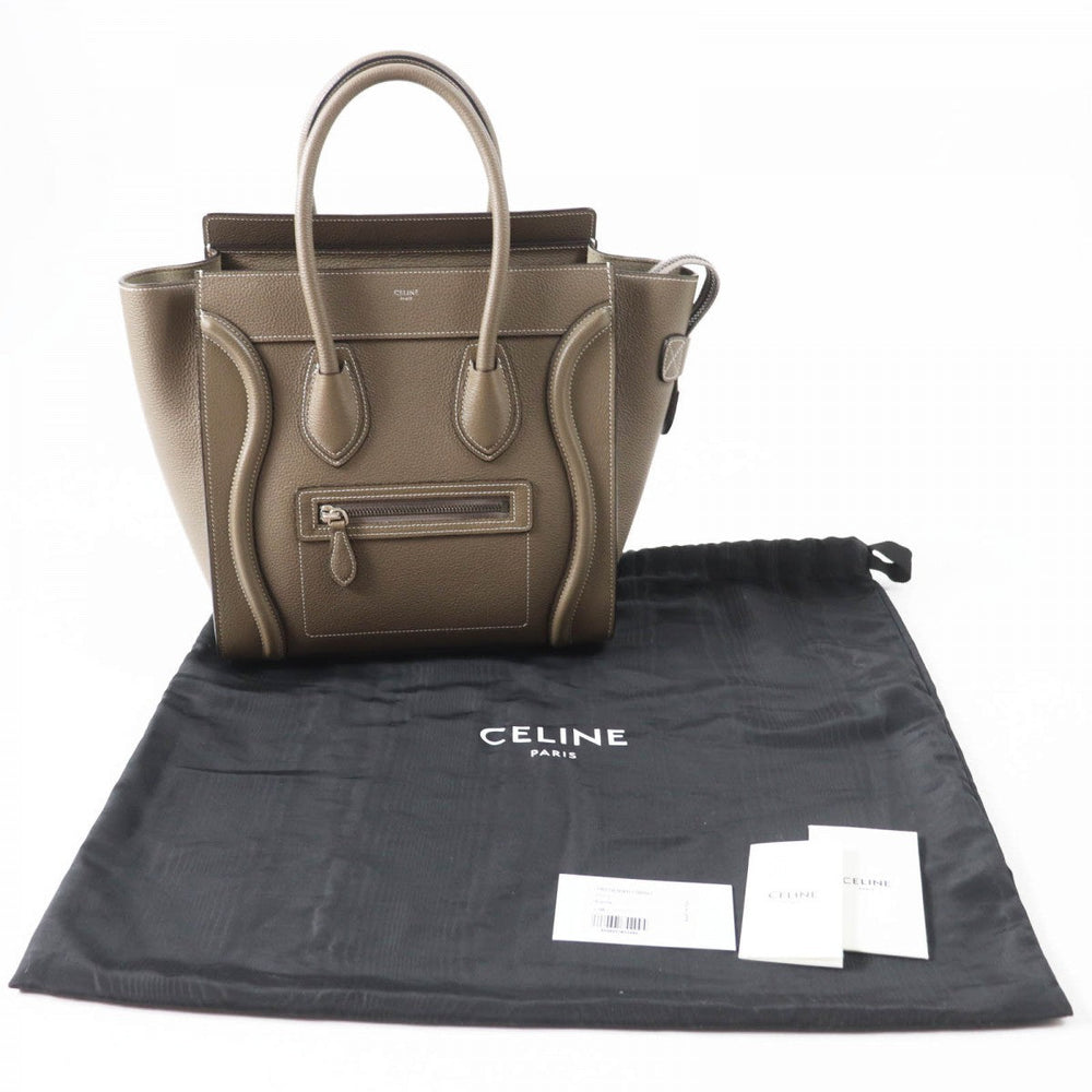 CELINE Handbag 18979 Main: Drummed calfskin Suri Luggage micro shopper Women Used Authentic